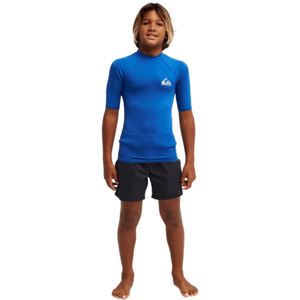 2026 Quiksilver Junior Everyday UPF50 Kortærmet Lycra-vest AQBWR03064 - Monaco Blue